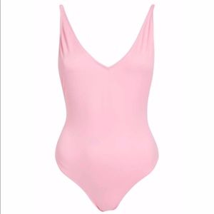 NWT Topshop Light Pink Pamela One Piece Swimsuit
